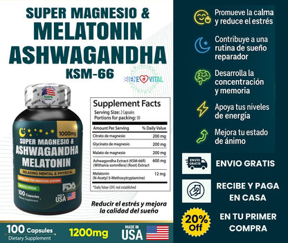 Tu fórmula avanzada 3 en 1 para calmar el estrés, dormir profundo y recargar tu energía cada día.
